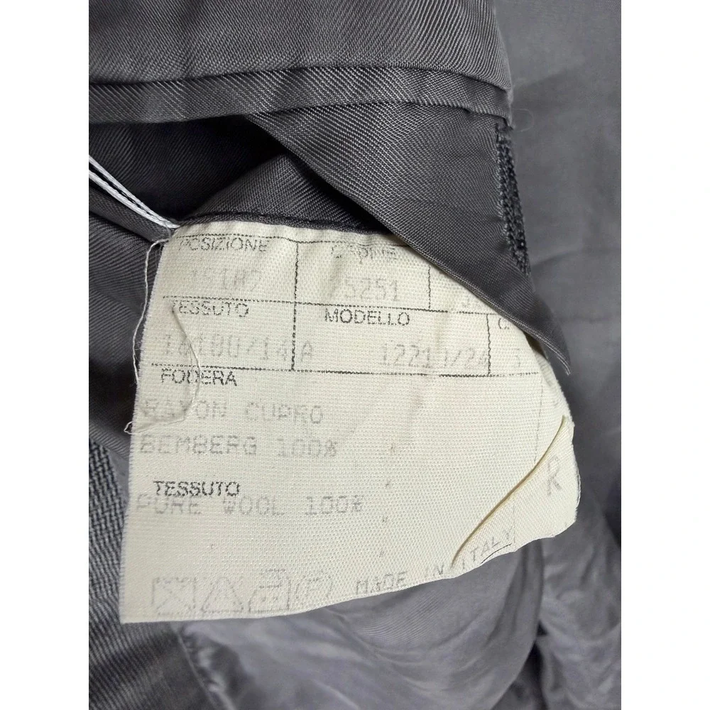 Canali Milano Mens Gray‎ Wool 2 Piece Suit Cerruti Fabric 34x29 Made in Italy